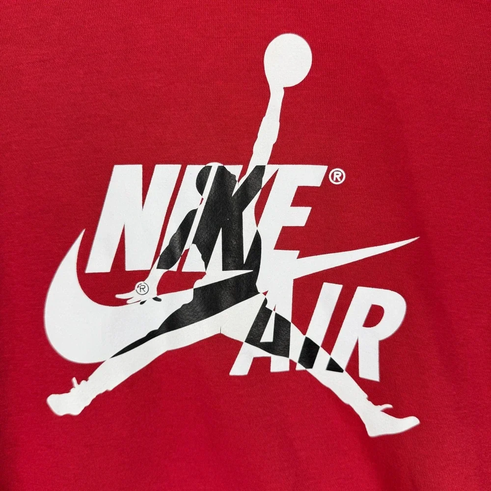 Jordan Hoodie Kids XL Red Nike Air Jumpman Logo Basketball Pullover Sweatshirt